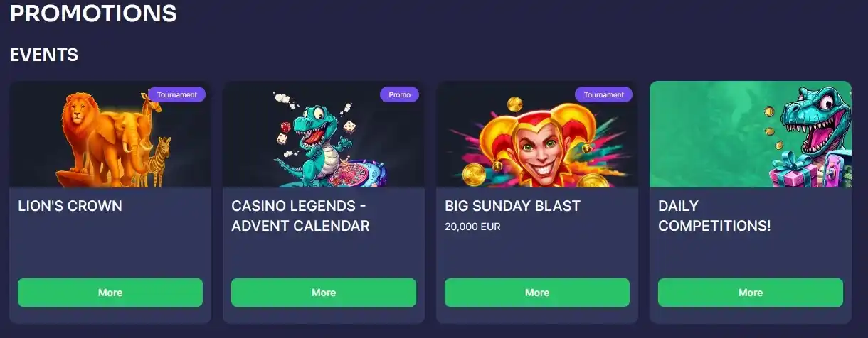 Information about additional Binobet Casino even